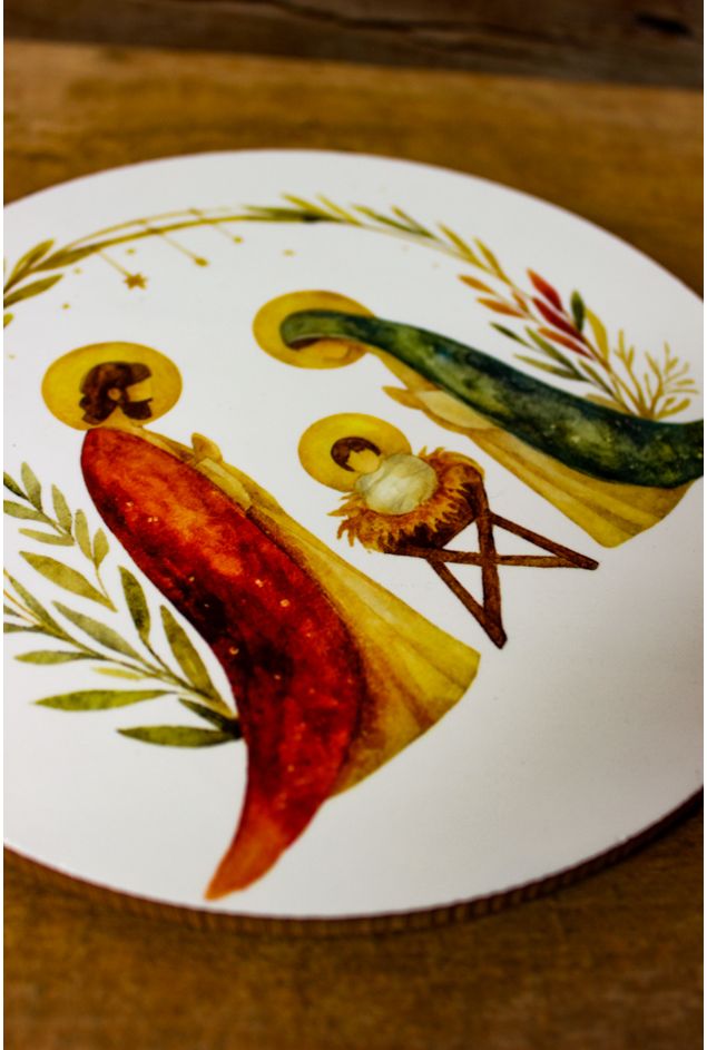 Azulejo Decorativo Redondo Sagrada familia Mimo Galeria -1-